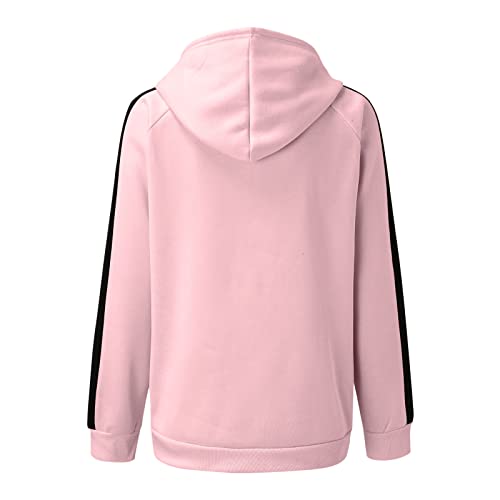 Zip Up Hoodies for Women UK Oversized Y2K Fleece Lightweight Sweatshirts Long Sleeve Ladies Girls Plus Size Hooded Cardigans Tops Plain Trendy Casual Drawstring Pockets Jackets Pullover