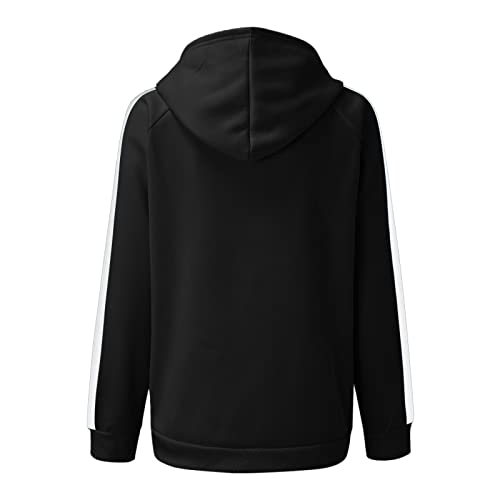 Zip Up Hoodies for Women UK Oversized Y2K Fleece Lightweight Sweatshirts Long Sleeve Ladies Girls Plus Size Hooded Cardigans Tops Plain Trendy Casual Drawstring Pockets Jackets Pullover