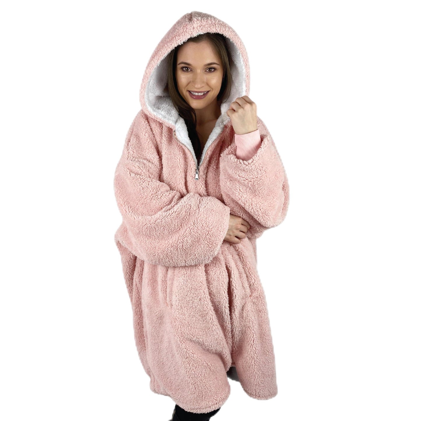 trekki Blanket Hoodie, Oversized Hoodie Blanket, Sherpa & Fleece Wearable Blanket Hoodies for Women & Men, Comfy & Fluffy Hooded Blankets, The Big Softy®