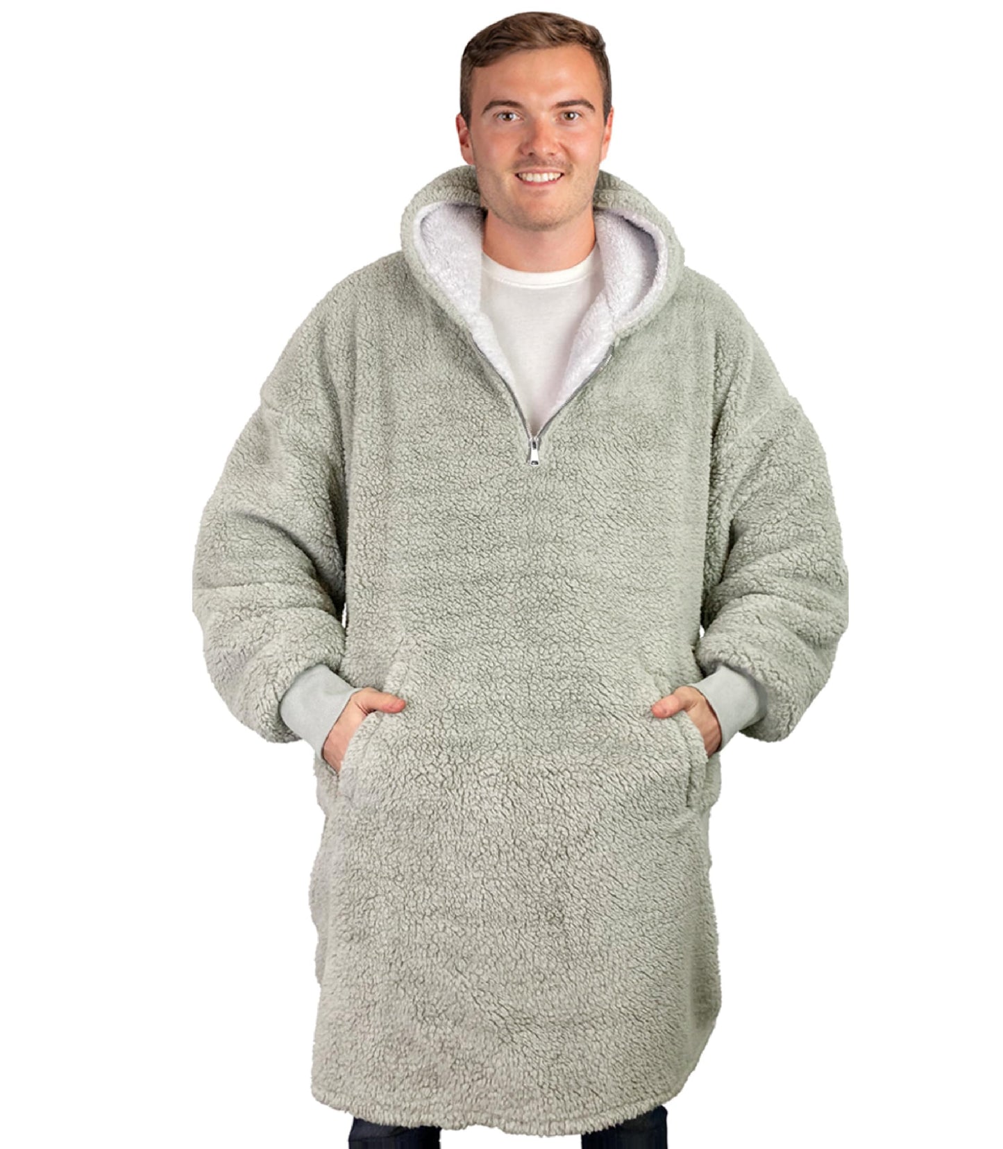 trekki Blanket Hoodie, Oversized Hoodie Blanket, Sherpa & Fleece Wearable Blanket Hoodies for Women & Men, Comfy & Fluffy Hooded Blankets, The Big Softy®